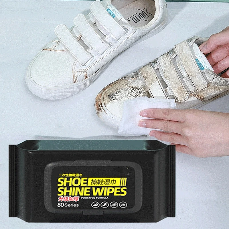 Sneaker Care Cleaner - Draagbare schoonmaakdoekjes voor buiten - Krachtige