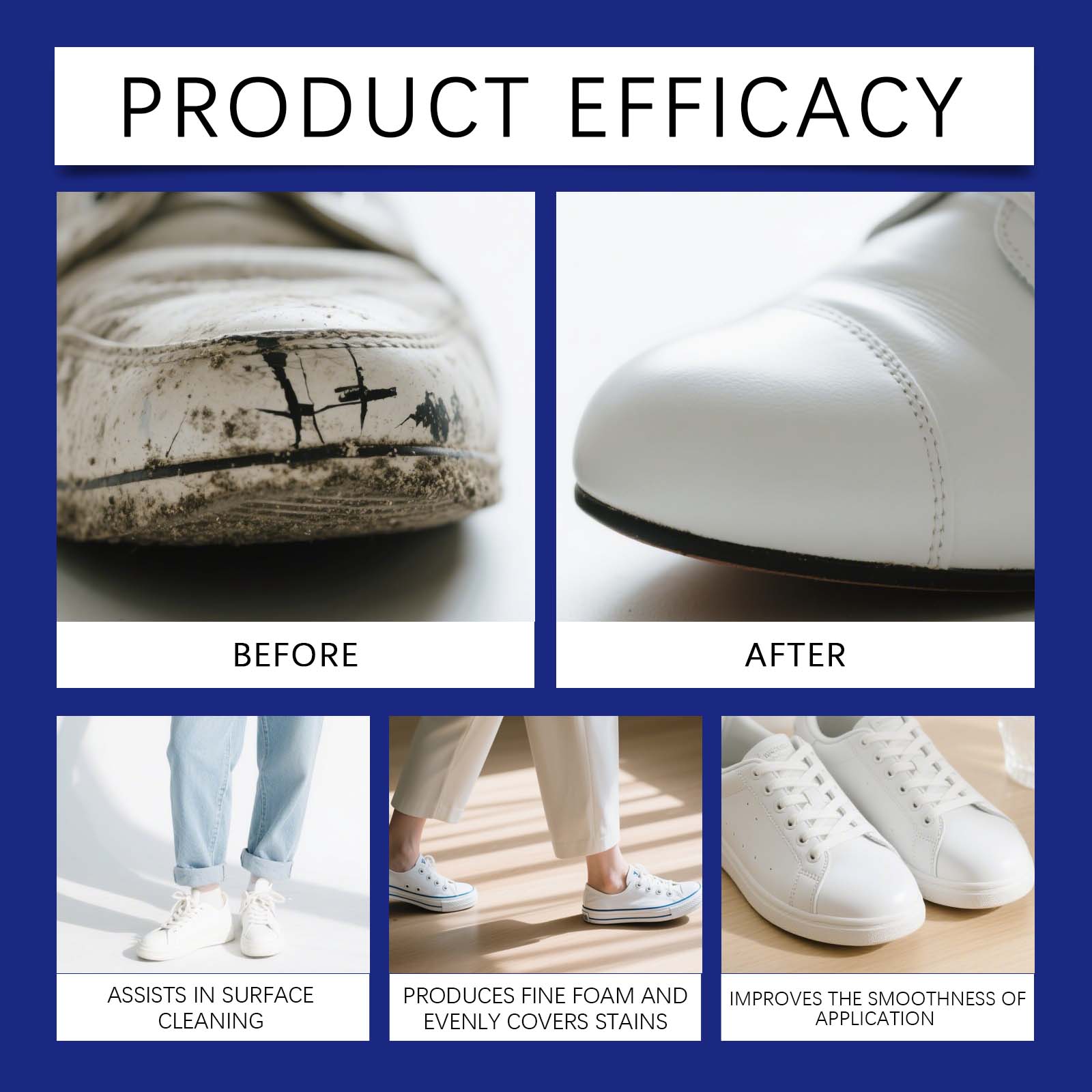 Witte Schoenschoonmaakschuim S - Sneaker Care Cleaner recensie en prijs